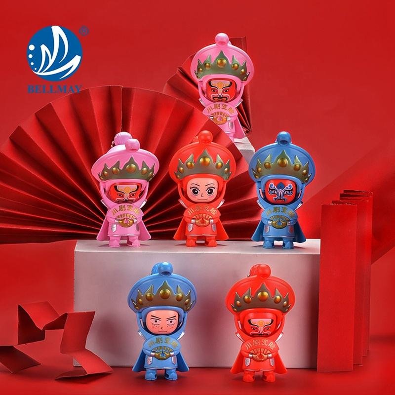 Bemay Toy Small Plastic Promotional Toys 3 Design Sichuan Dramatic Fun Face Changing Toy Traditional