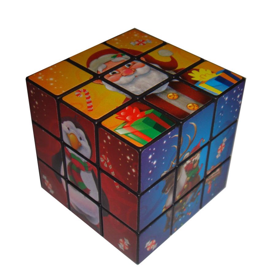Promotional Speed Cube 3x3 Fidget Toys Customized with Stickers for Business Advertising Giveaway
