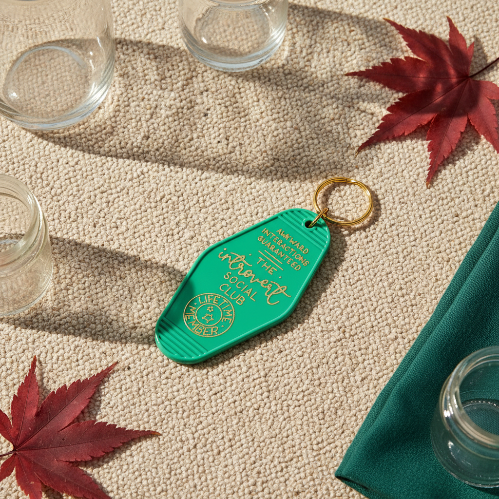 Acrylic Key Chains Custom Plastic Kaychains Personalized Name logo Retro Motel Keychain Blanks Creative Hotel Vintage Keyrings