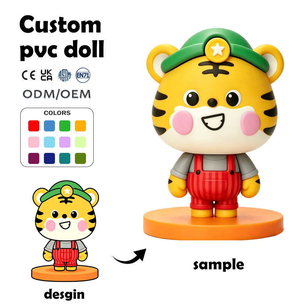 Custom 3D Resin & PVC Soft Figures Cute Paper Weight Decorative Blind Box Vinyl Figurine Office Desk Promotional Gift OEM ODM