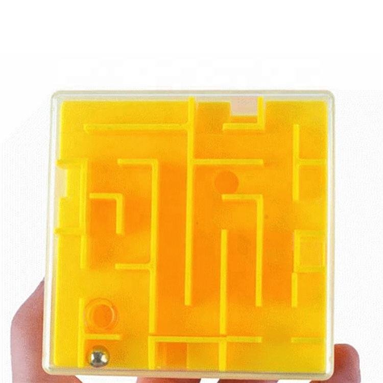 Wholesales Promotional Transparent Toys Plastic 3D Cube Maze Crystal Puzzle for Kid Magic Puzzle with Logo