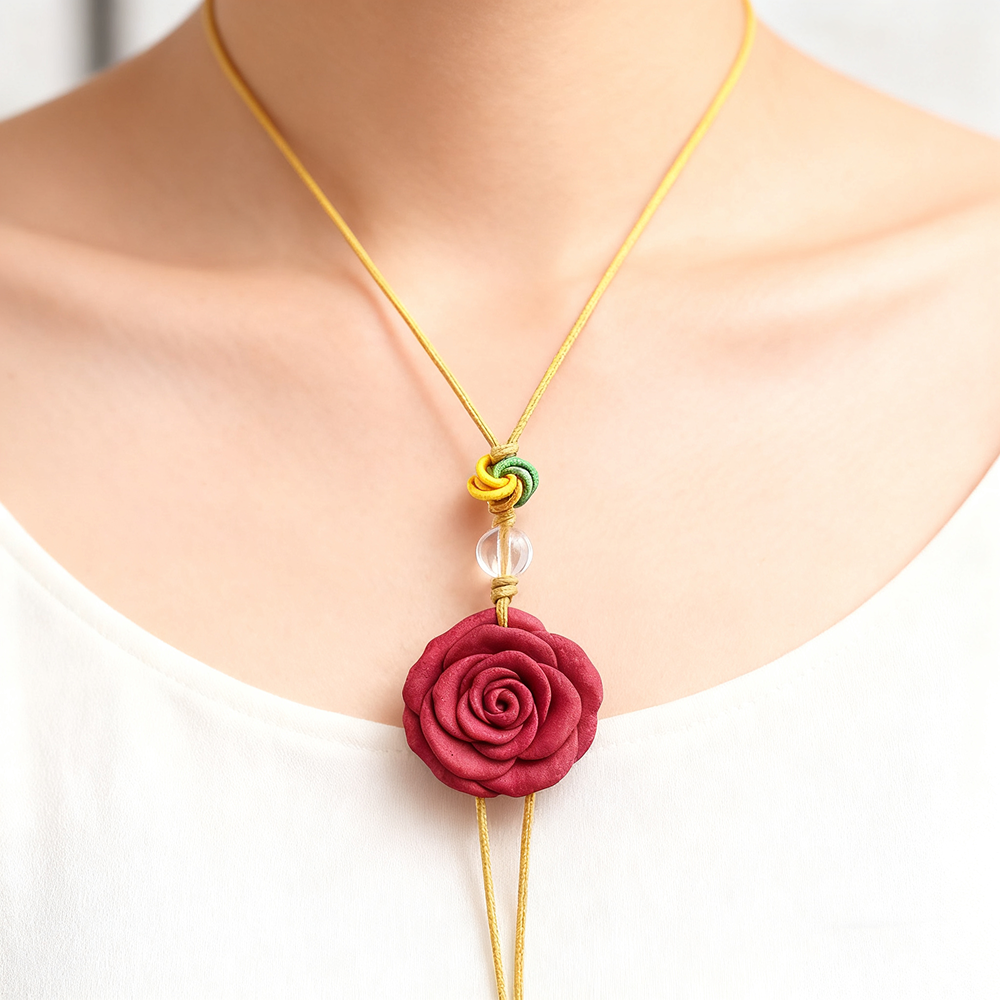 Red Rose Other Crafts Product Handmade Natural Plant Aromatherapy Wooden Scented Hanging Decor