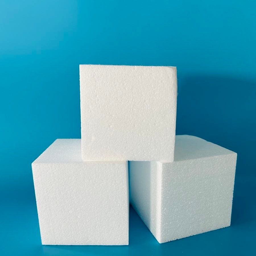 Neopoly Technology Polyfoam Blocks for Floral Foam Arrangements Centerpieces Art Craft Projects 4x4x2 Inch White