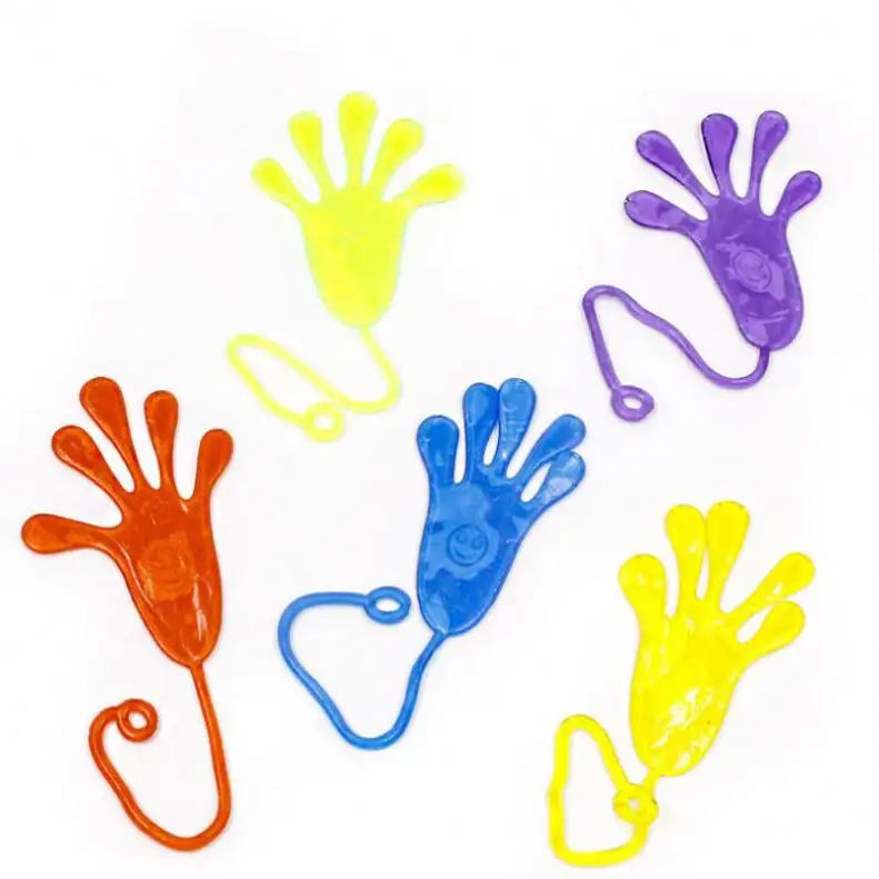 Wholesale Factory Price Popular Candy Color Rubber Stretch Hand Sticky Toy for Gift Promotion Supply