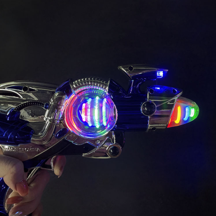 Children's LED Flash Spinning Ball Gun Toy with Sound Effects Holiday Gift Light-Up Toys Promotional Toy