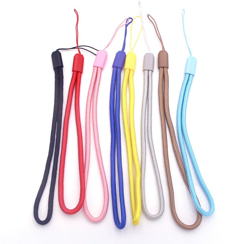 Colorful Polyester Braided Hand Mobilephone Wrist Lanyard Strap String for USB Flash Drives, Keys, Keychains Spot Stock