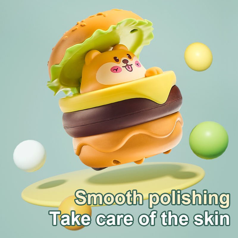 Hot Selling Hamburger Car Toy Children's Inertial Pull Back Press Sliding Cartoon Cute Animal Toy Car Set Promotional Gifts