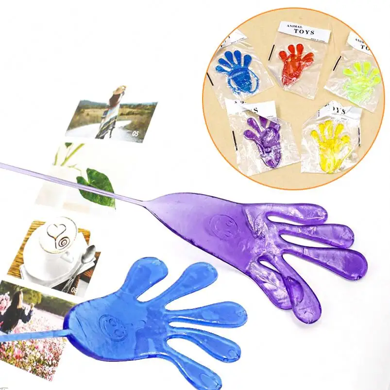 Wholesale Factory Price Popular Candy Color Rubber Stretch Hand Sticky Toy for Gift Promotion Supply