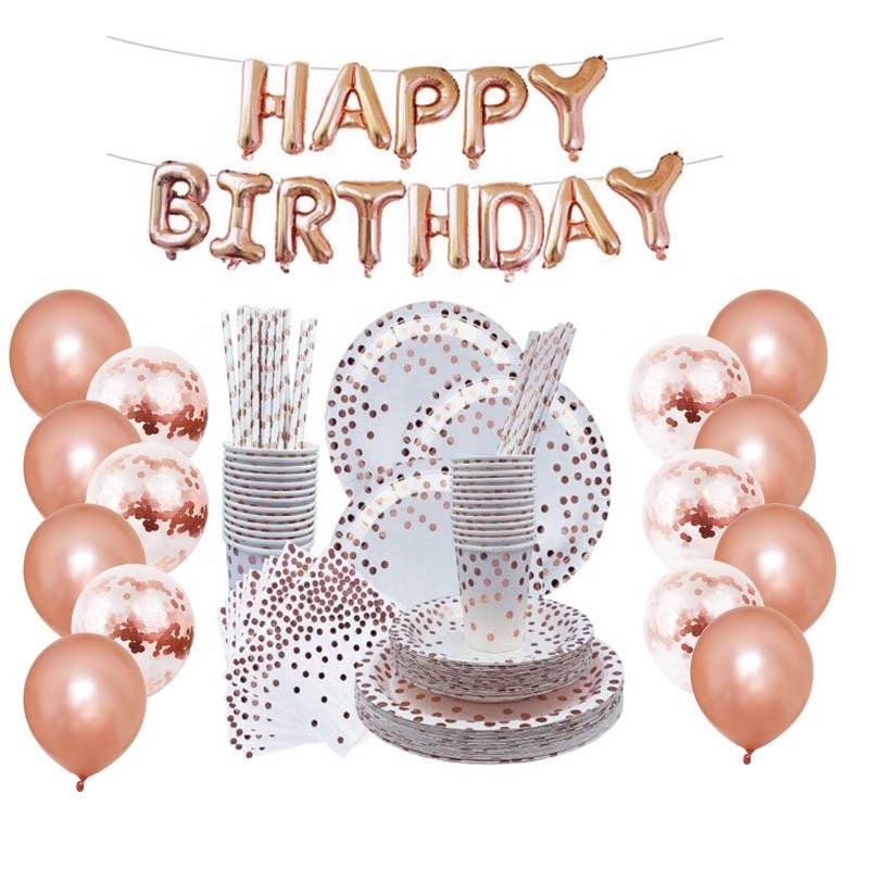 Pink Blue Gender Reveal Latex Balloons Disposable Tableware Baby Shower Birthday Party Decoration Kids Children Favor Supplies