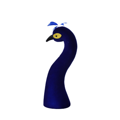 Modern Colorful Handmade Polyfoam Peacock Head Statue Feather Chinese New Year Home Decor DIY Crafts Activity Sculpture Neopoly