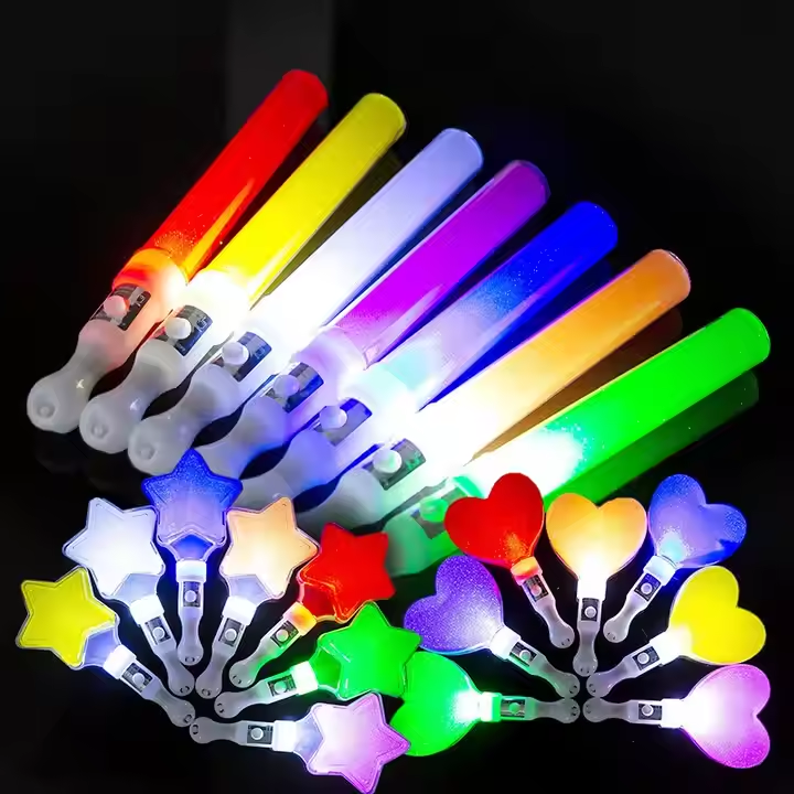 Custom Neon Party Glow Sticks Rave Concert Flashing Light LED Glow Stick Cheer Props Concert Party Supplies