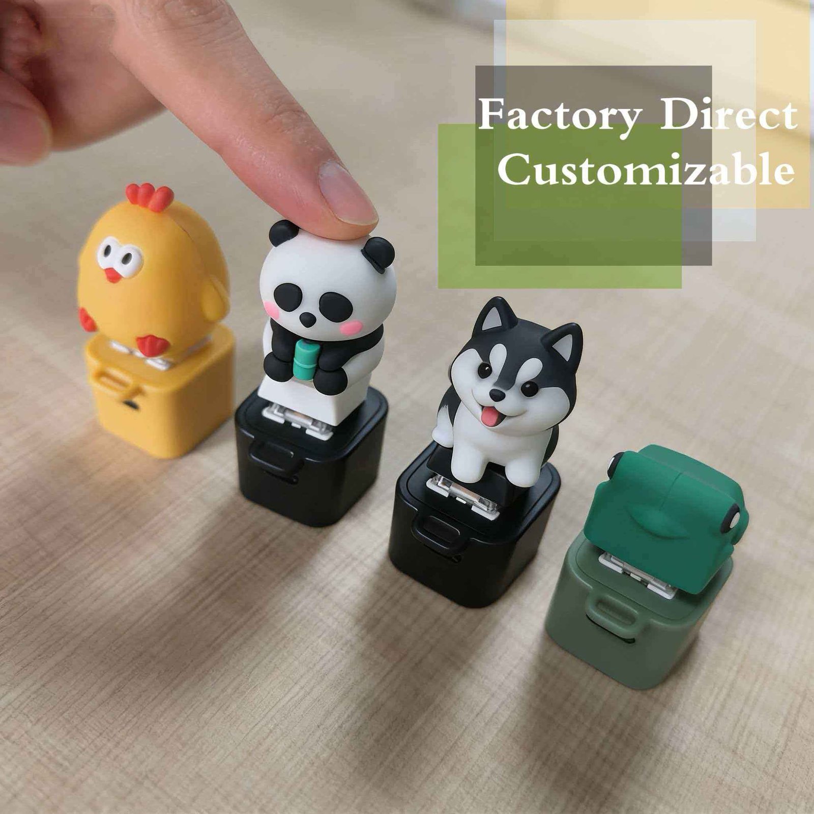 Wholesale Cartoon 3D Cute ABS/PVC Keychain with Speakers Custom Colors & Promotional Use