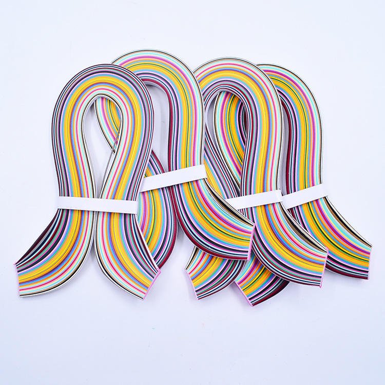 2022 New 36colours Handmade DIY Colorful Craft Quilling Paper Strips Set of 1*54cm