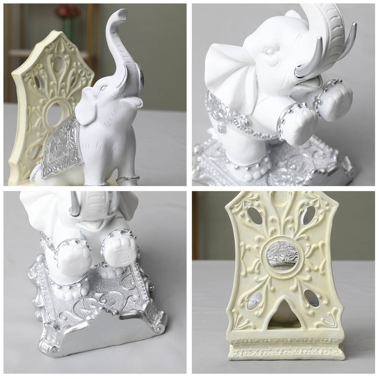 Handcrafted Resin Elephant Bookend Elegant Home Resin Bookend Decorative Animal Shaped Resin Crafts