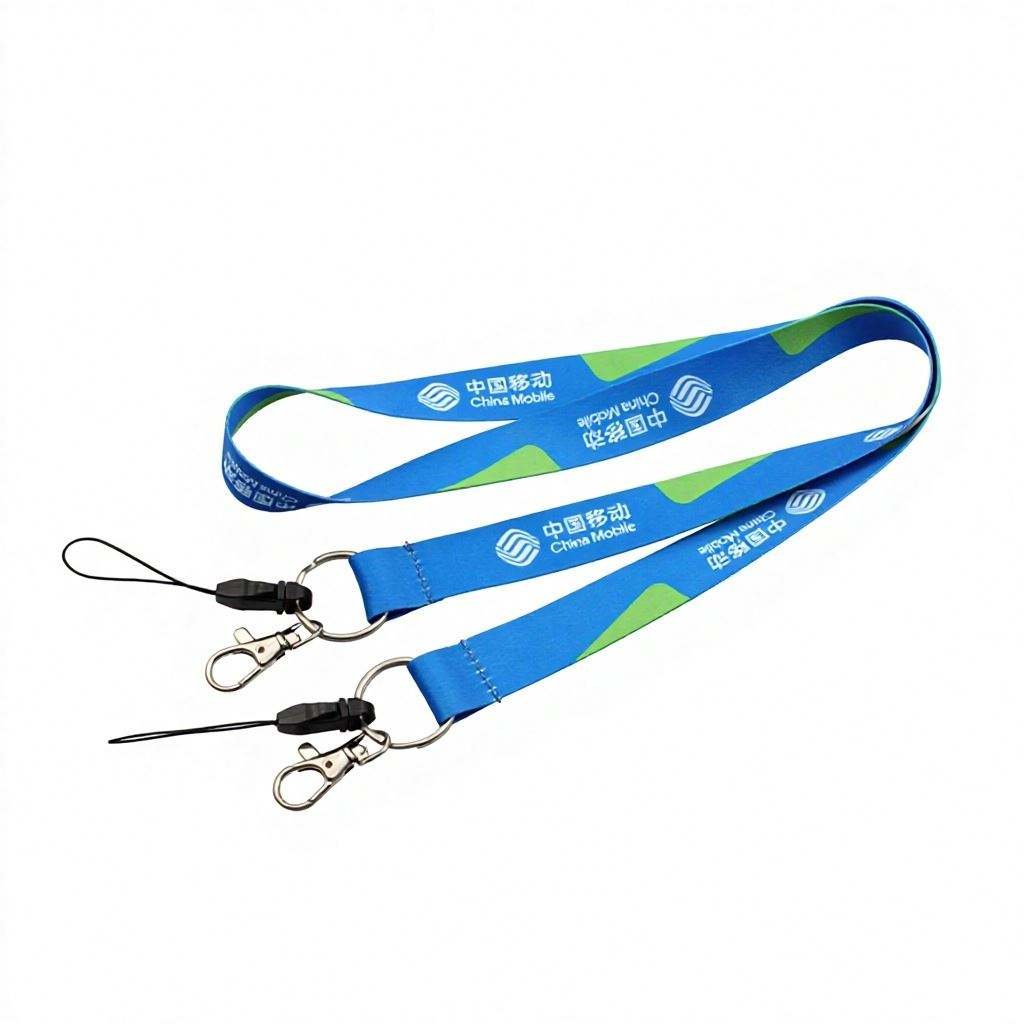 Custom Eco-Friendly Water Resistant Polyester Sublimation Lanyards with Hook and Logo Low Minimum Order for Promotions
