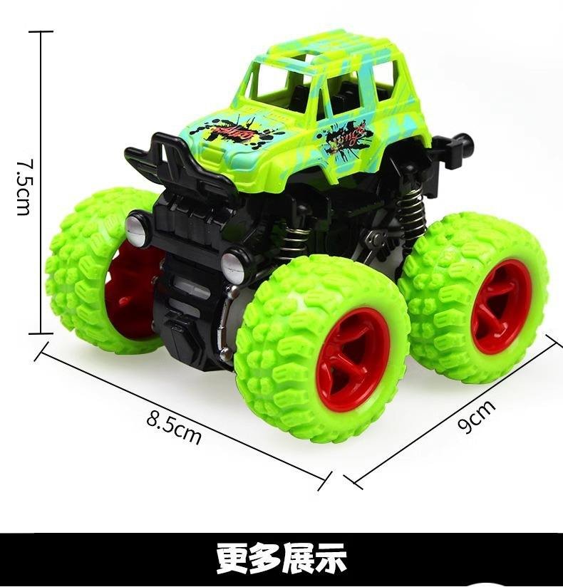 Promotional Gifts of Wholesale Boys' Four-Wheel Drive Stunt Off-Road Eco-friendly Plastic Inertia Stall Toy Car