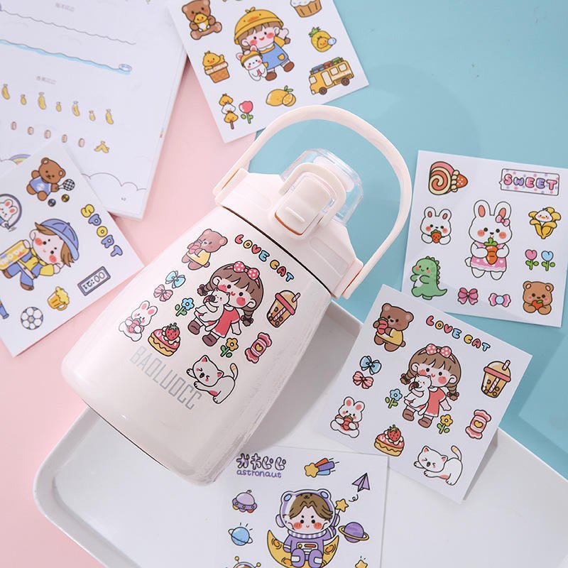 Custom Decorative Anime Sticker Sheets Motorcycle Vinyl Printer Logo Stickers Decals Custom Cute Cartoon Anime Stickers