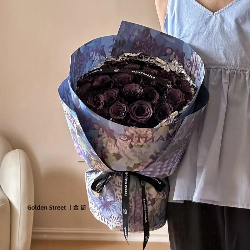 XiMengHuaYuan Biodegradable Starch Coated Craft Paper Art Material Wind Flower Bundle Wrapping Paper Compatible Gravure Printing