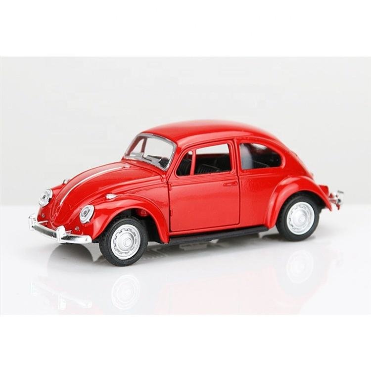 Retro Beetle Antique Car Bubble Car Figure for Children Boy Promotion Gifts Toy Pull Back Vehicle Diecast Model Car