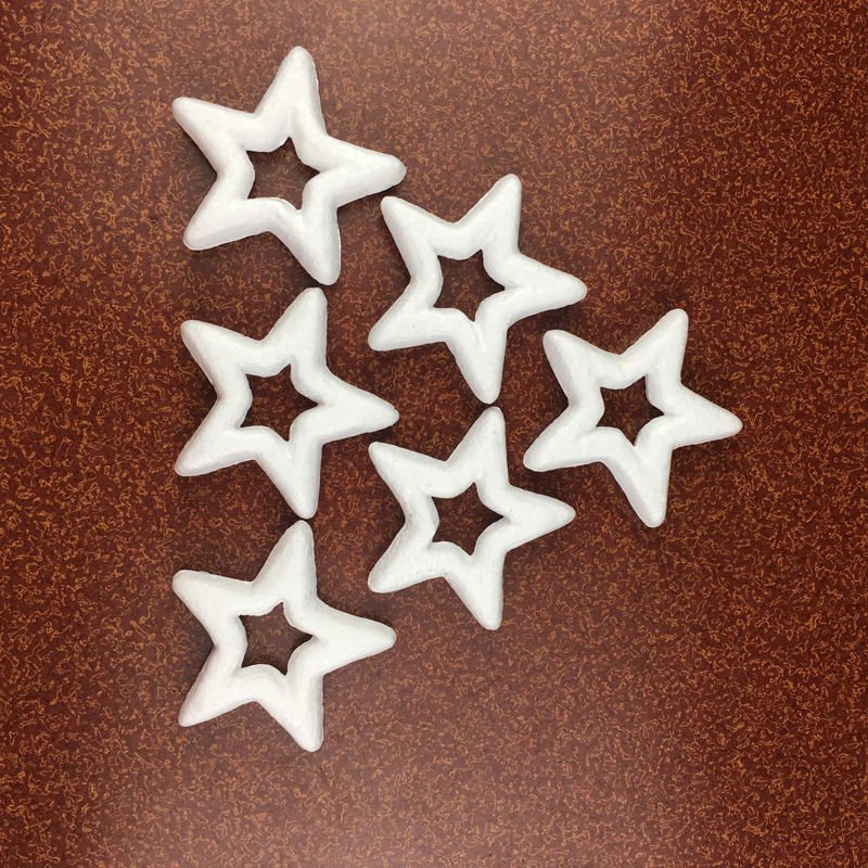 Foam Star White Polystyrene Foam Used for Flower Projects Christmas Wedding Home Decoration and Various DIY Arts and Crafts