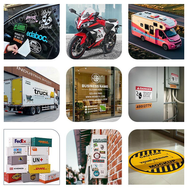 Custom Door Magnets Car Magnetic Signs Decorative Sticker for Advertising Custom Size Sticker