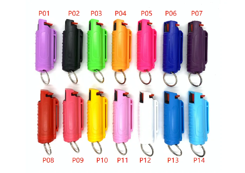 Wholesale Self Defense Keychain Set Tool Accessories Plastic Bottle Shell Product Supplies Self Defense Keychain Safety Keychain