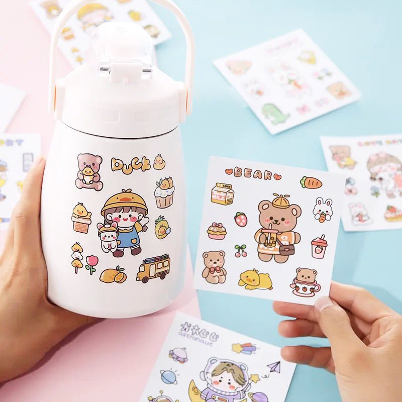 Custom Decorative Anime Sticker Sheets Motorcycle Vinyl Printer Logo Stickers Decals Custom Cute Cartoon Anime Stickers