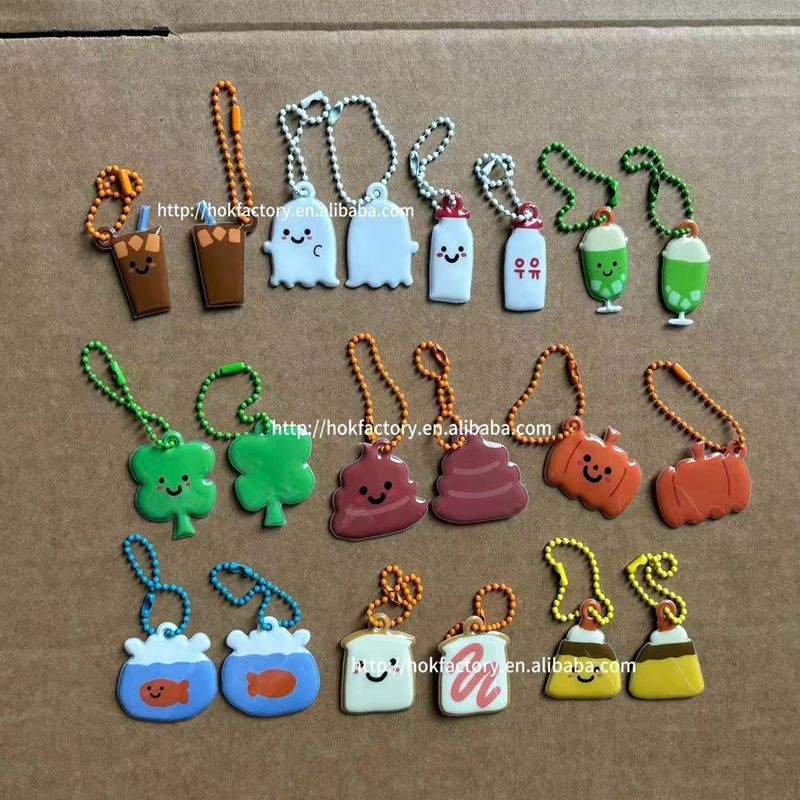 Low Moq Custom PVC Puffy Keychain Cute Cartoon Bag Key Chain Mini Keyring Ornament Bag Purse Charm Accessories
