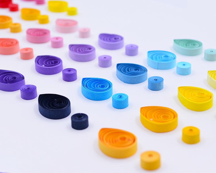 2022 New 36colours Handmade DIY Colorful Craft Quilling Paper Strips Set of 1*54cm