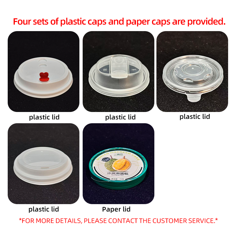 Custom Logo Disposable Double Wall Craft Paper Cups Gold Foil Printed for Juice Service 8oz/12oz/16oz 90mm Diameter
