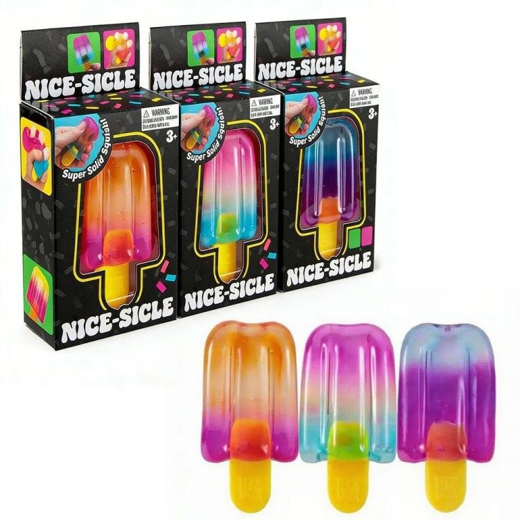 Popsicle Squishy Toy Stress Relief Squeeze Sensory Fidget Toy Jelly Ice Cream Novelty Gift Party Promotional Toy