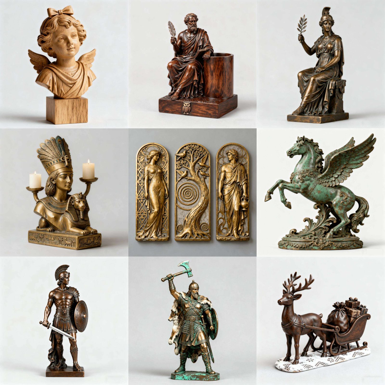 Resin Craft Ornament Manufacturer OEM Sculpture Resin Art Craft Decorative Figures Sculptures Custom Polyresin Decoration