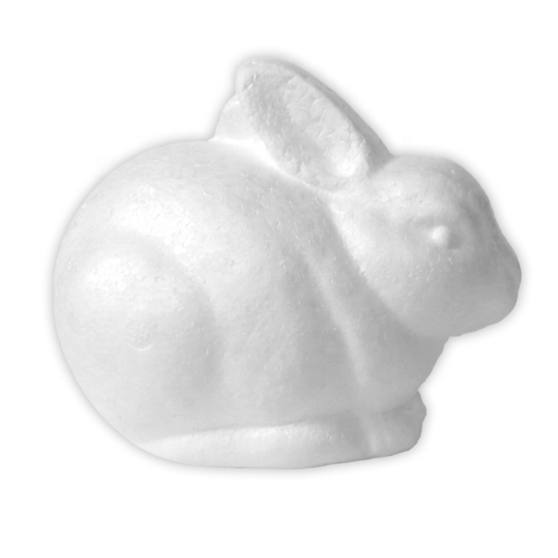 Expanded Polystyrene Resin Foam Crafts Styrofoam Craft Elephant Shape Polyfoam Animals for Children Diy