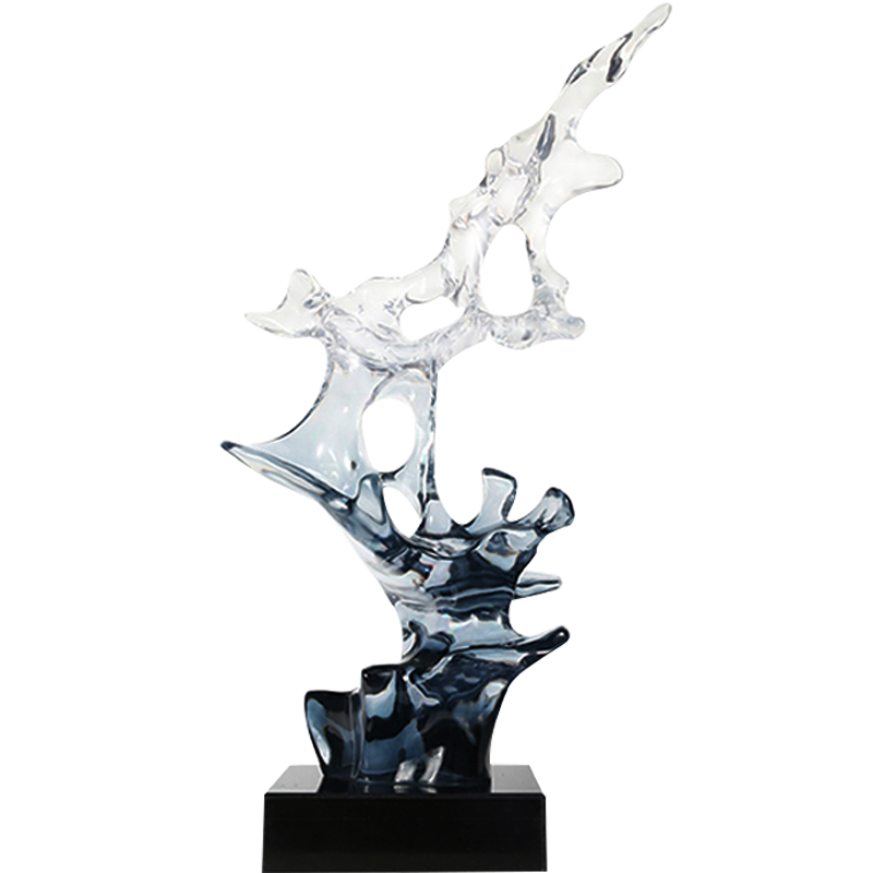 Decoration Use Arts and Crafts Polyresin Abstract Gradient Sculpture