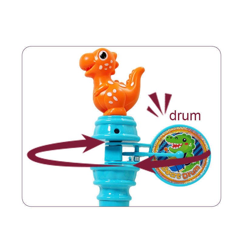 Cartoon Style Promotional Toys Dulces Y Juguetes Flashing Rattle Sweet Hard Candy Dulce Caramelo Made of Plastic