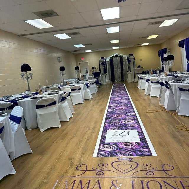 Self Adhesive Vinyl Floor Decals Non-slip Decoration Wedding Dance Floor Tiles Sticker