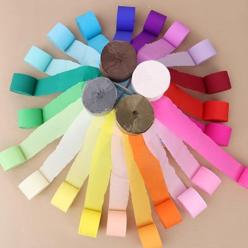 Crepe Paper Craft Streamers Hanging Decorations for Various Birthday Parties Wedding Festival Party Decorations