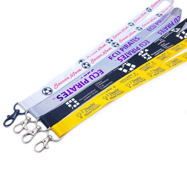 Custom Eco-Friendly Polyester Neck Lanyard with Logo Metal Hook | Factory Direct for Trade Shows & Corporate Promotions