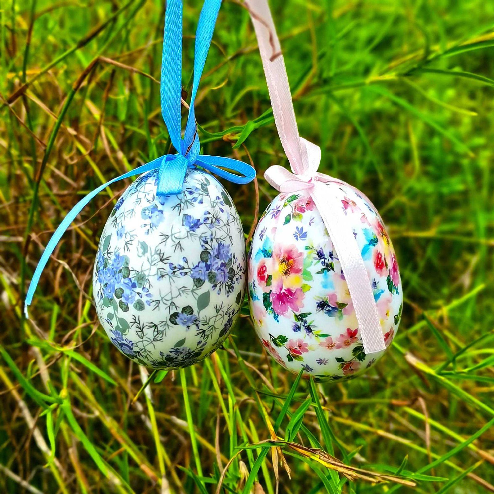2025 Best-Selling High Quality Customized Polyfoam Ornament Flocking-Printed Handmade Bauble for Easter Decoration