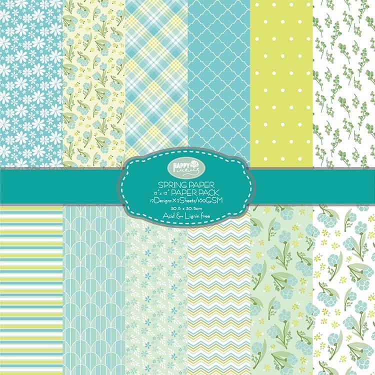 Wholesale Custom Printed Patterned Craft Paper 12 X 12 Scrapbook Paper Pack