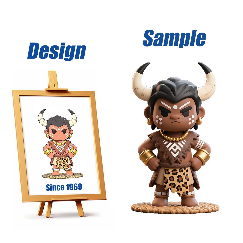 Shengye OEM ODM Hand-Made Plastic Vinyl Football Horse Action Figure Toy for Company Promotion Mystery Blind Box Figure Statues