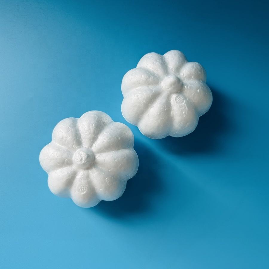 White Foam Halloween Pumpkins Wholesale High Quality Polystyrene Polyfoam DIY Craft Decorations Supply