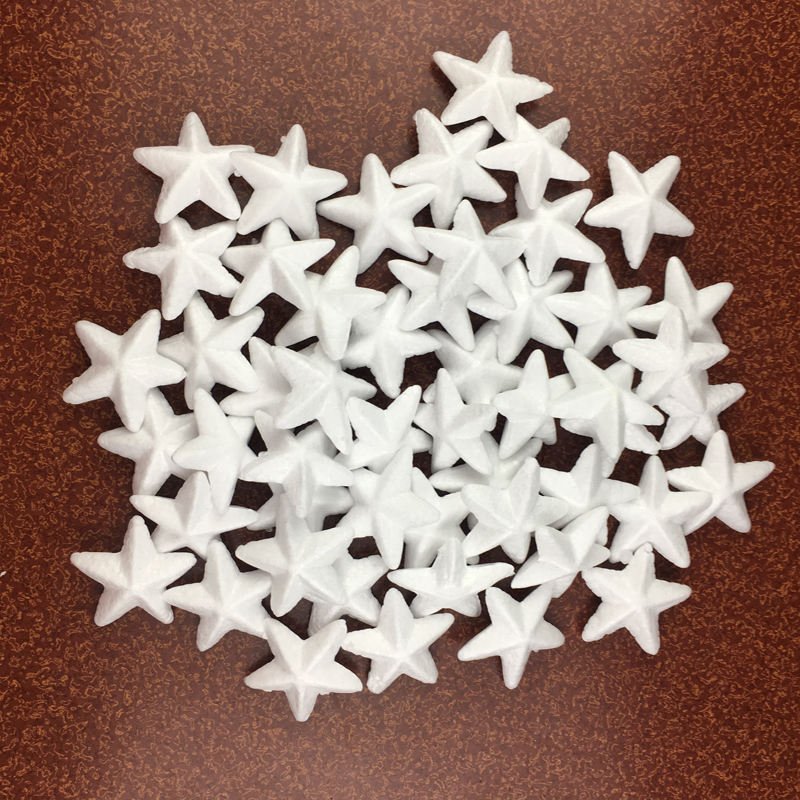 Foam Star White Polystyrene Foam Used for Flower Projects Christmas Wedding Home Decoration and Various DIY Arts and Crafts
