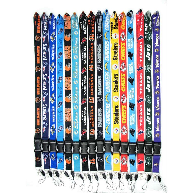 Custom Your Logo Polyester Lanyard Heat-transfer Printing Logo Neckband Promoting Company Logo Satin for ID Badge