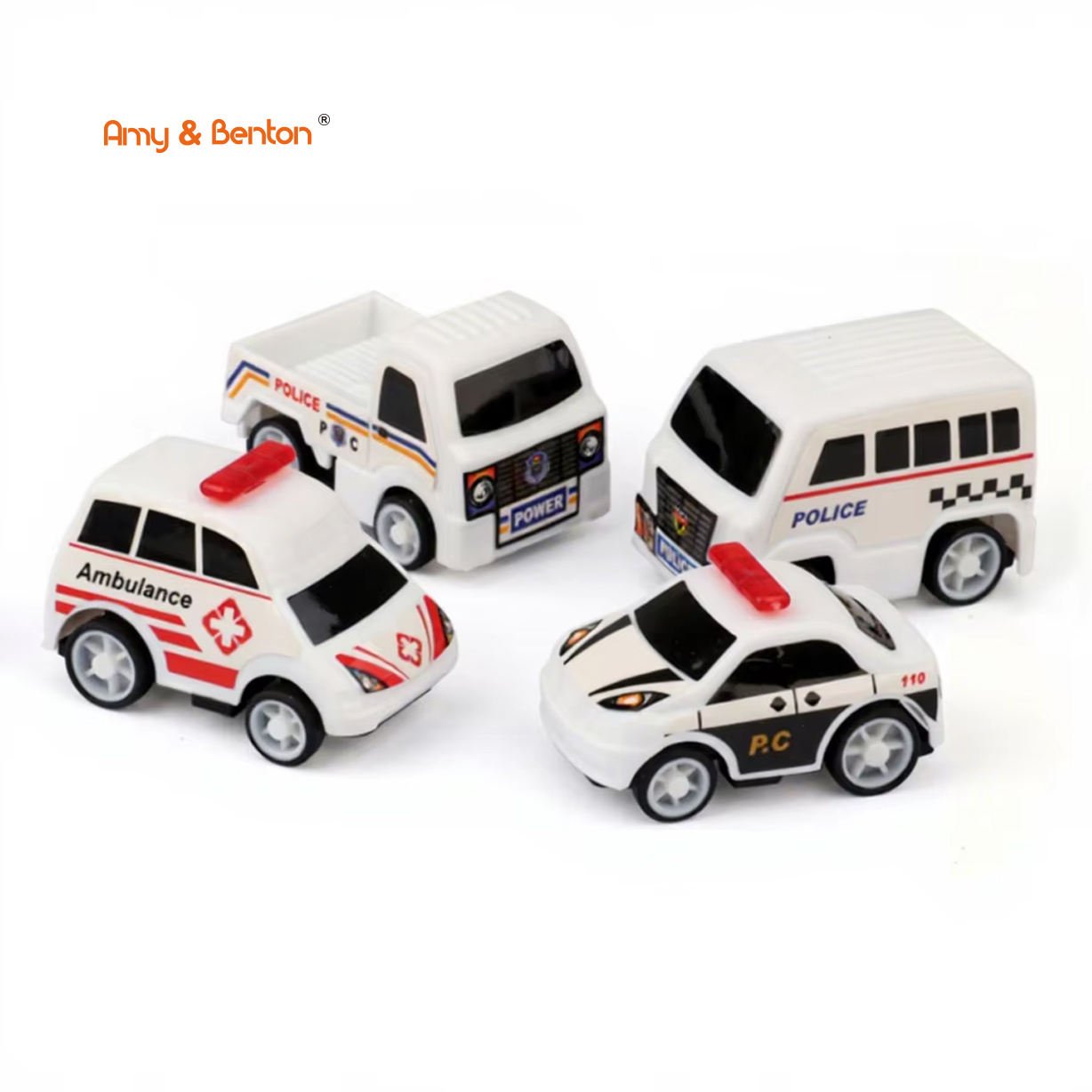 Pull Back Car Toys Children Small Police Car Mini Pull Back Vehicles Party Favors Manufacturers Promotional Kids Pull Back Toys
