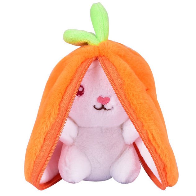 Promotional Gift Stuffed Animals Plush Toy Zippered Fruit-Cute Pet Rabbit Bunny