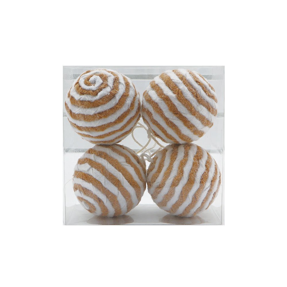 70% Polyfoam 30% Polyester Ice Wool Ball Ornaments for Christmas Decor Handmade Holiday Party
