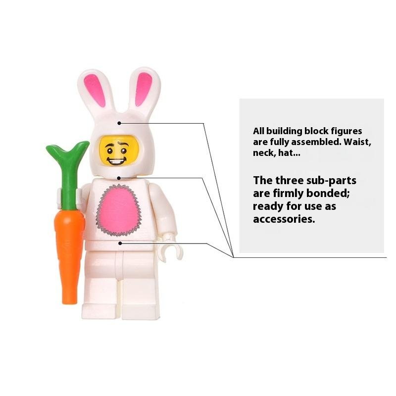 Creative Cute Building Blocks PVC Keychain US Team Bath Unicorn Small Pendant Wholesale Foreign Trade Gifts