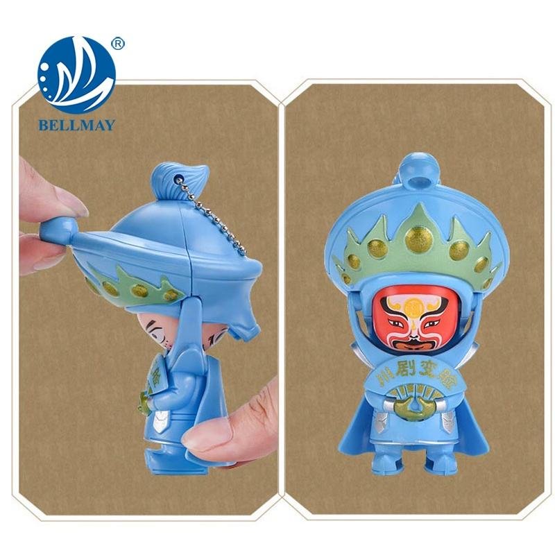 Bemay Toy Small Plastic Promotional Toys 3 Design Sichuan Dramatic Fun Face Changing Toy Traditional