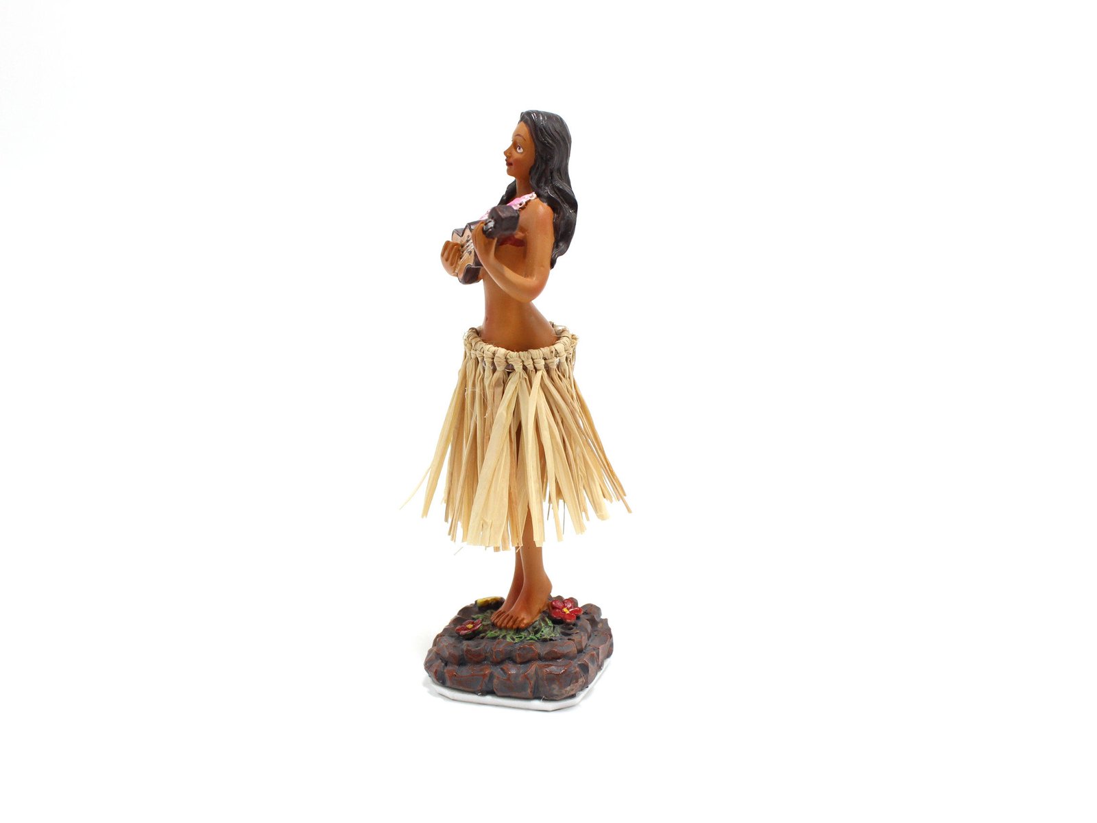 Customized Dashboard Bobbleheads Polyresin Hula Girl ,Resin Hula Dancer Dashboard Bobble Hula Girl for Dashboard Decorations